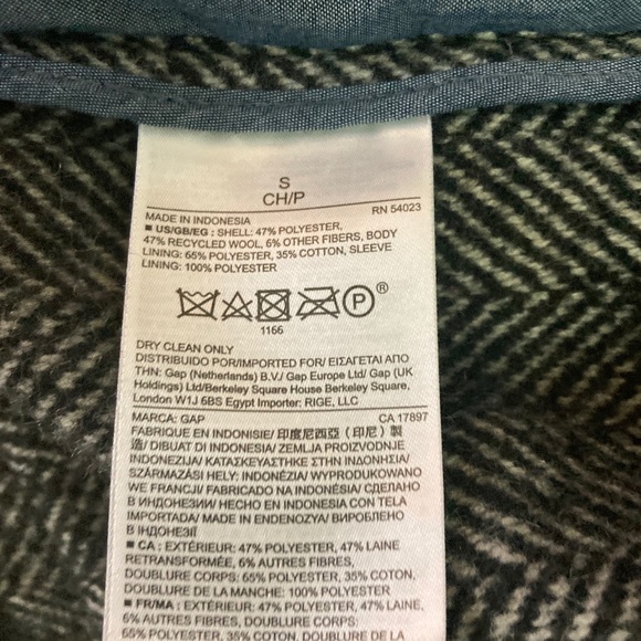 GAP herringbone wool coat - Picture 6 of 9